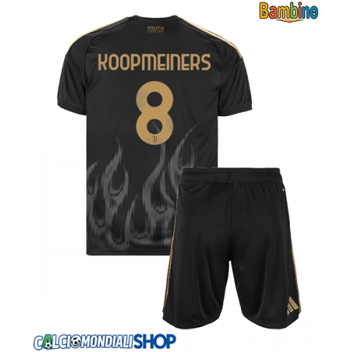 Maglie da calcio Juventus Teun Koopmeiners #8 Terza Maglia Bambino 2026-27 Manica Corta + Pantaloni corti)